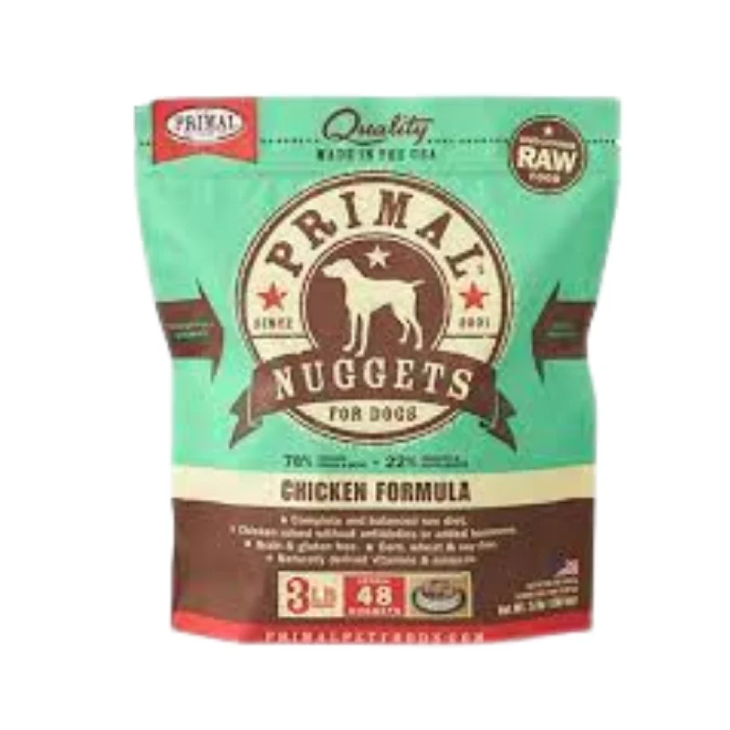 Primal Frozen Raw Dog Food- Chicken Nuggets