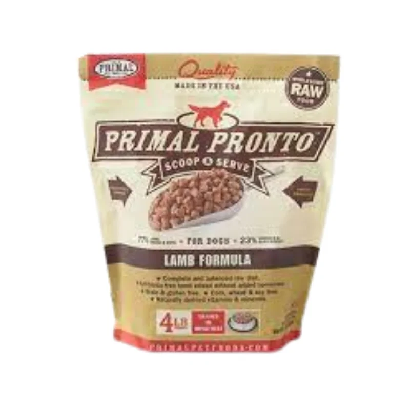 Primal Frozen Raw Dog Food- Pronto Lamb