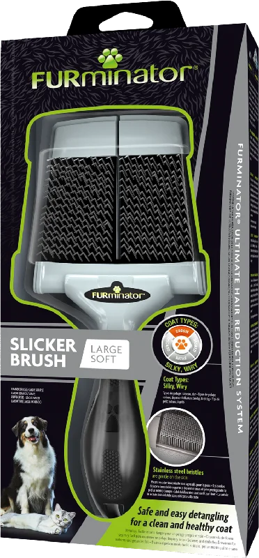 Furminator Dog & Cat Slicker Brush ,Soft, Large