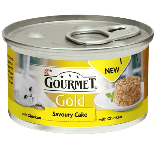 Gourmet Gold tins Savoury cake with chicken, 85g